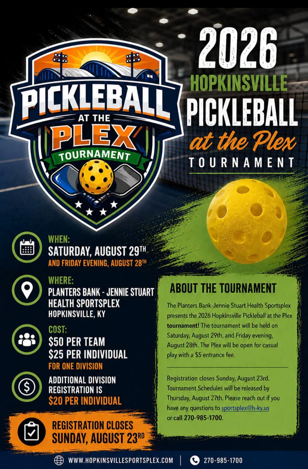 Pickleball at the Plex Hopkinsville